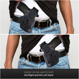 OWB Ambidextrous Leather Holster for Glock 26 / 27 / 33 / 43X