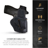 OWB Ambidextrous Leather Holster for Glock 26 / 27 / 33 / 43X