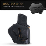 OWB Ambidextrous Leather Holster for Glock 26 / 27 / 33 / 43X