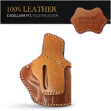 OWB Ambidextrous Leather Holster for Glock 26 / 27 / 33 / 43X
