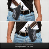 OWB Ambidextrous Leather Holster for 1911-4"/5" and Clones