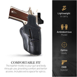 OWB Ambidextrous Leather Holster for 1911-4"/5" and Clones