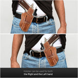 OWB Ambidextrous Leather Holster for 1911-4"/5" and Clones