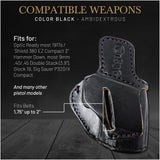 OWB Ambidextrous Leather Holster for  Glock 19, Sig Sauer P320