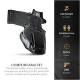 OWB Ambidextrous Leather Holster for  Glock 19, Sig Sauer P320