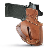 OWB Ambidextrous Leather Holster for  Glock 19, Sig Sauer P320