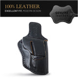 OWB Ambidextrous Leather Holster for 1911 4" and Similar Guns