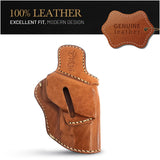OWB Ambidextrous Leather Holster for 1911 4" and Similar Guns