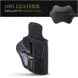 OWB Ambidextrous Leather Holster for Glock 17/22 Double Stack