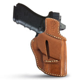 OWB Ambidextrous Leather Holster for Glock 17/22 Double Stack