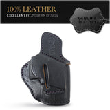 OWB Ambidextrous Leather Holster for Glock 19, 19X, 23, 43, 43X
