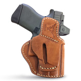 OWB Ambidextrous Leather Holster for Glock 19, 19X, 23, 43, 43X