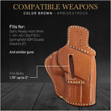 OWB Ambidextrous Leather Holster  for Sig P320 Springfield XDM