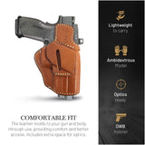 OWB Ambidextrous Leather Holster  for Sig P320 Springfield XDM