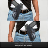 OWB Ambidextrous Leather Holster for Sig P320 Springfield 5.5"