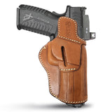OWB Ambidextrous Leather Holster for Sig P320 Springfield 5.5"