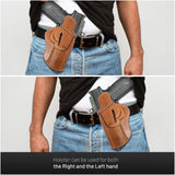 OWB Ambidextrous Leather Holster for Sig P320 Springfield 5.5"