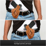 OWB Ambidextrous Leather Holster for Glock 19 / 30 / 30S / 39