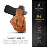 OWB Ambidextrous Leather Holster for Glock 19 / 30 / 30S / 39