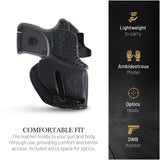 OWB Ambidextrous Leather Holster for Bodyguard 380 / Keltec