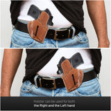 OWB Ambidextrous Leather Holster for Bodyguard 380 / Keltec