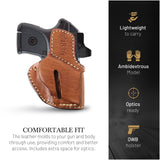 OWB Ambidextrous Leather Holster for Bodyguard 380 / Keltec