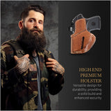 OWB Ambidextrous Leather Holster for Bodyguard 380 / Keltec