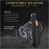 OWB Thumb Break Leather Holster. Fits for 1911-4"/5"