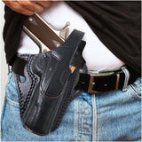 OWB Thumb Break Leather Holster. Fits for 1911-4"/5"