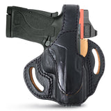 OWB Thumb Break Leather Holster. Fits 1911, Shield 380 EZ