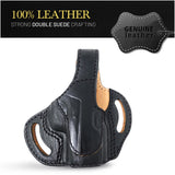 OWB Thumb Break Leather Holster. Fits 1911, Shield 380 EZ
