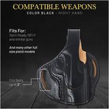 OWB Thumb Break Leather Holster. Fits for 1911 4" and similar