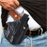 OWB Thumb Break Leather Holster. Fits for 1911 4" and similar