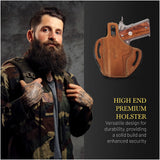 OWB Thumb Break Leather Holster. Fits for 1911 4" and similar