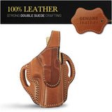 OWB Thumb Break Leather Holster. Fits for Glock 17 / 22