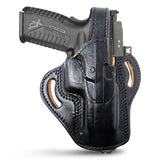 OWB Thumb Break Leather Holster. Fits for Springfield XDM