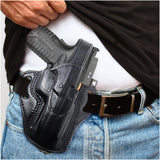 OWB Thumb Break Leather Holster. Fits for Springfield XDM