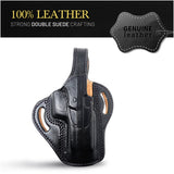 OWB Thumb Break Leather Holster. Fits for Springfield XDM