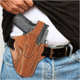 OWB Thumb Break Leather Holster. Fits for Springfield XDM