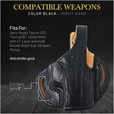 OWB Thumb Break Leather Holster. Fits for Taurus G2C/G3C