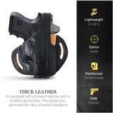 OWB Thumb Break Leather Holster. Fits for Taurus G2C/G3C