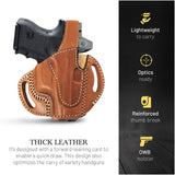 OWB Thumb Break Leather Holster. Fits for Taurus G2C/G3C