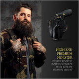 OWB Thumb Break Leather Revolver Holster. Fits for Colt King Cobra 4"