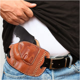 OWB Open Top Leather Holster for J Frames Revolver Holster