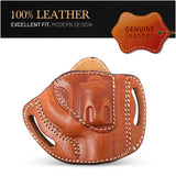 OWB Open Top Leather Holster for J Frames Revolver Holster