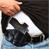 OWB Open Top Leather Holster for Glock 26 / 27 / 33 / 43X