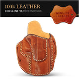 OWB Open Top Leather Holster for 1911 4" and Similar Full Size Guns