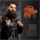 OWB Open Top Leather Holster for Sig Sauer P365/P365 XL