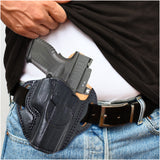 OWB Open Top Leather Holster for Sig P320 Springfield XDM
