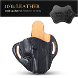OWB Open Top Leather Holster for Sig P320 Springfield XDM